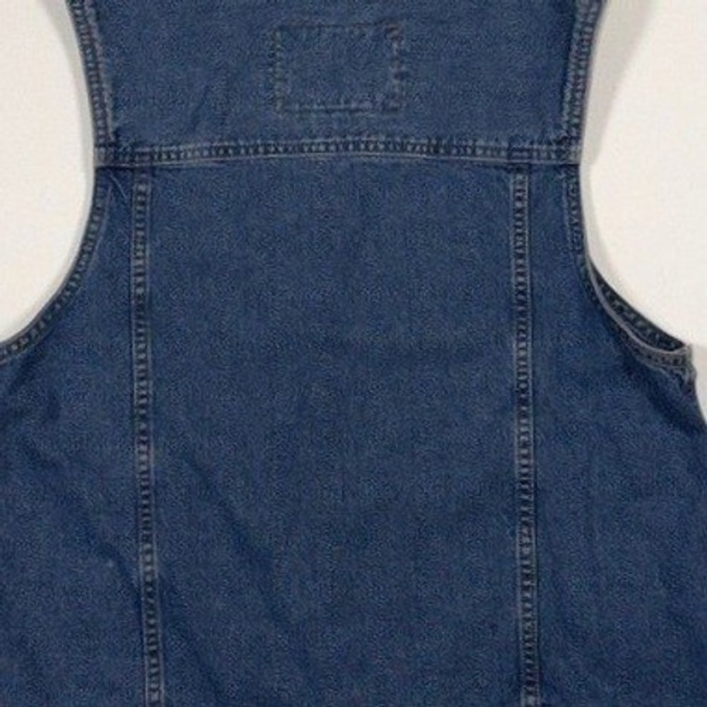 Liz Claiborne Jeans Lizwear Denim Vest Medium Wash Zip Up Blue Womens Size M - Picture 5 of 8